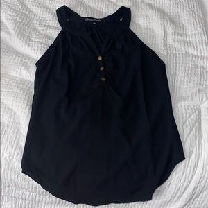 Blossom boutique v-cut button tank top